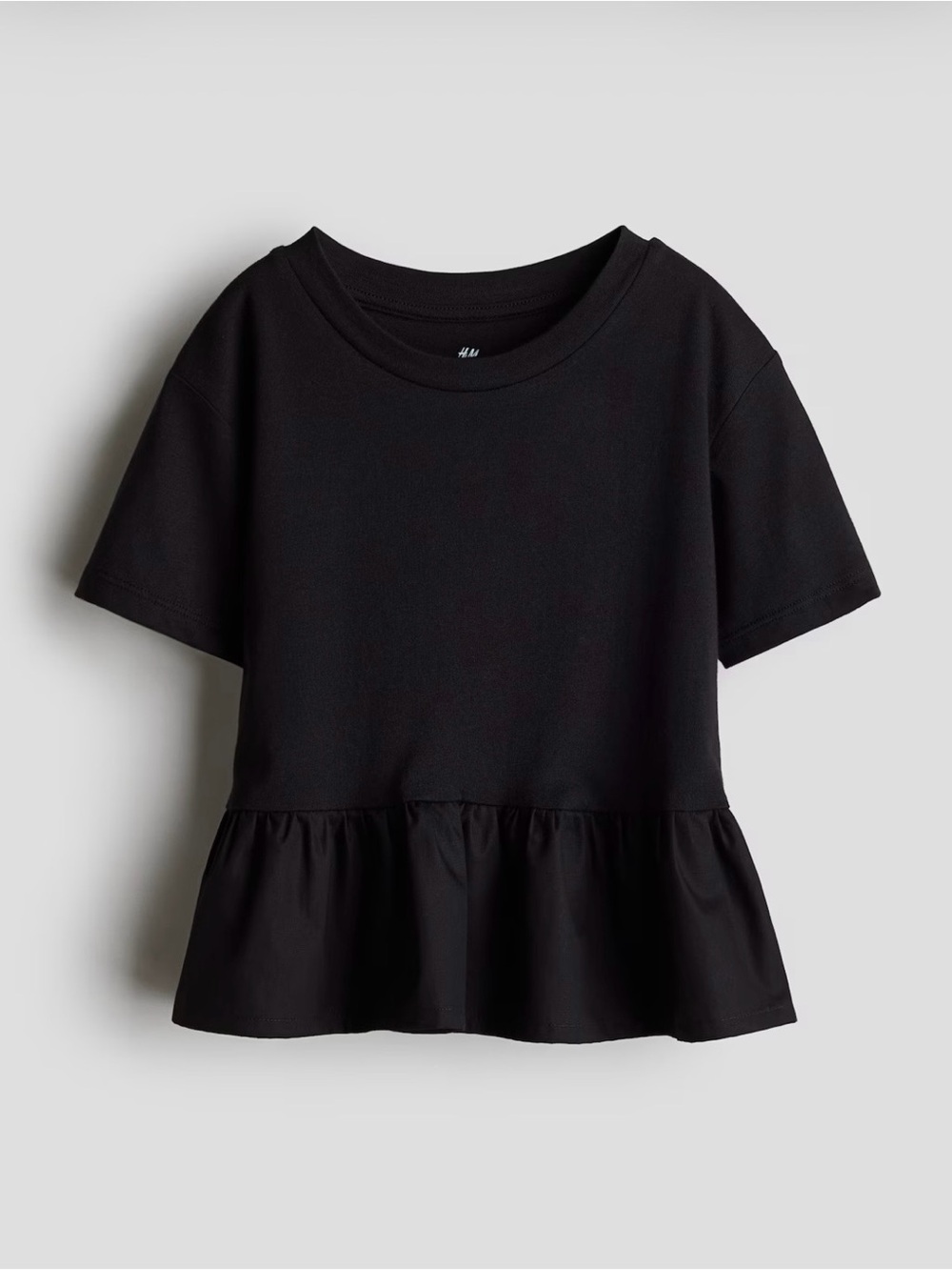 H&M Cotton Peplum Top NWT
